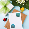 Brass Wax Seal Stamp with Handle AJEW-WH0184-0846-4