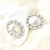 304 Stainless Steel Stud Earrings EJEW-B140-03P-3