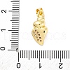 Brass Micro Pave Cubic Zirconia Pendants KK-D325-33G-3