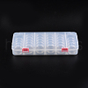 Plastic Bead Storage Containers with Lids and 30PCS Mini Storage Jars C020Y-2