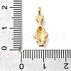 Brass Glass Pendants KK-U061-20G-03-3
