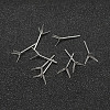 925 Sterling Silver Earrings Settings STER-P032-09S-3
