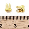 Rack Plating Brass Bead Tips KK-P274-02C-G-3