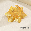 Iron Hollow Flower Cuff Rings NM9371-5