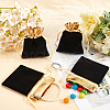 Beebeecraft Rectangle Velvet Jewelry Pouches Bags TP-BBC0001-09A-03-4