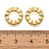 Rack Plating Brass Micro Pave Clear Cubic Zirconia Beads KK-H508-23B-G-2