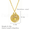 Stainless Steel Enamel Constellation Pendant Necklaces DJ0261-7-1-1