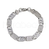 201 Stainless Steel Mariner Link Chain Bracelets BJEW-B078-54P-01-1