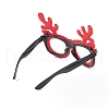 Christmas Plastic & Non-woven Fabric Glitter Glasses Frames AJEW-E053-01E-3