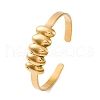 304 Stainless Steel Cuff Bangles for Women BJEW-F491-01G-05-2
