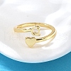 Brass Cuff Rings for Women RJEW-U044-Q-2