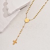 Stainless Steel Geometric Portrait Tassel Cross Punk Retro Lady Rosary Bead Necklaces HN1728-2-1