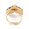 Mermaid Fishtail Resin Adjustable Finger Ring RJEW-C009-01A-02-2