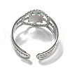 304 Stainless Steel Open Cuff Rings RJEW-C079-09P-4