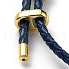 Leather Braided Cord Bracelets BJEW-G675-06G-17-3