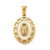 Golden 304 Stainless Steel Pendants STAS-K300-02G-W-1