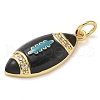Rack Plating Brass Enamel Pendants KK-K392-18A-01-2