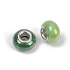 Opaque Resin European Beads RESI-C059-01H-2