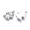 Non-Tarnish 304 Stainless Steel Pendants STAS-S116-410P-2