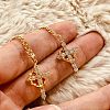 Crown Cross Brass Micro Pave Clear Cubic Zirconia Pendant Necklaces for Women FS-WGD6F49-01-2