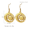Stylish Stainless Steel Sun Dangle Earrings for Women NI1650-3-1