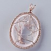 Natural Quartz Crystal Big Pendants G-G771-C06-3