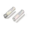 10G Ceylon Glass Twist Bugle Beads SEED-L012-01H-4
