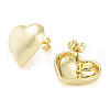 Brass Stud Earrings for Women EJEW-D088-02G-2