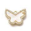 Brass Micro Pave Cubic Zirconia Pendants KK-Q035-05G-1
