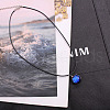 Luminous Zinc Alloy & Glass Flat Round with Constellation Pendant Black Korean Waxed Cord Necklaces WG08639-08-1