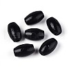 Spray Painted Schima Wood Beads WOOD-T032-29B-01-1