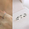 Hollow Out Heart Brass Finger Rings for Women FS-WG4469E-10-2