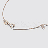 925 Sterling Silver Box Chain Necklaces STER-F039-45cm-13RG-2