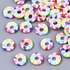 Rainbow Color Handmade Polymer Clay Beads Strands CLAY-R091-6mm-02-2