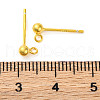 925 Sterling Silver Studs Earrings Findings STER-K182-01G-3