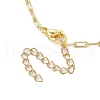 Brass Paperclip Chains Bracelet Makings AJEW-JB01223-3