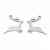 Non-Tarnish Christmas 201 Stainless Steel Pendants X-STAS-S081-065-2