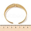 304 Stainless Steel Cuff Bangles for Women BJEW-B120-05G-02-5