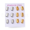 304 Stainless Steel Stud Earrings EJEW-C099-21GP-1