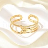 304 Stainless Steel Cuff Bangles for Women BJEW-B120-04G-04-2
