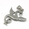 Fashionable Retro 304 Stainless Steel Dragon Pendants STAS-L017-120-2