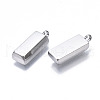 201 Stainless Steel Pendants STAS-N088-33P-NR-3