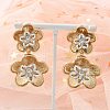 Alloy Stud Earrings EJEW-M092-02G-1