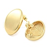 Rack Plating Brass Oval Stud Earrings EJEW-P242-07G-2