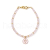 2Pcs 2 Styles Glass Beads Stretch Bracelet Set for Women BJEW-JB11573-3