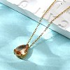 304 Stainless Steel Necklaces NJEW-R022-01G-11-1