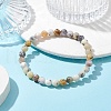 Natural African Opal Round Beaded Stretch Bracelets BJEW-JB09917-01-2