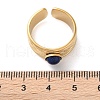 Round Natural & Synthetic Gemstone Finger Rings RJEW-Q004-06G-5