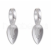 Tibetan Style Alloy Glue-on Flat Pad Bails X-TIBEP-AB3348Y-S-2