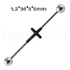 304 Stainless Steel Long Barbell Cartilage Earrings FS-WGA4435-12-2
